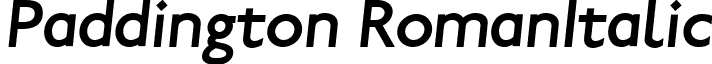 Paddington RomanItalic font - Paddington Italic.ttf