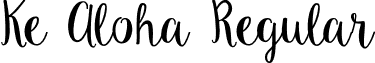 Ke Aloha Regular font - Ke Aloha.otf