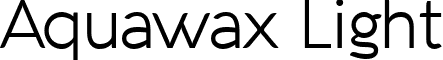 Aquawax Light font - Aquawax Light Trial.ttf