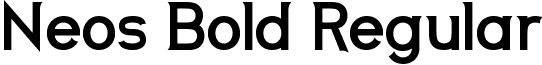 Neos Bold Regular font - Neos-Bold.ttf