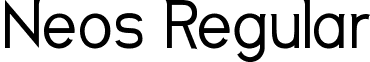 Neos Regular font - Neos-Regular.ttf