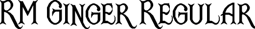 RM Ginger Regular font - rm_ginger.ttf