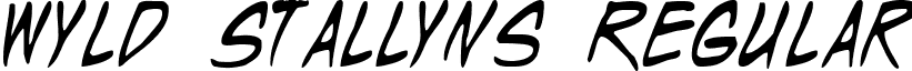 Wyld Stallyns Regular font - wyld2.ttf