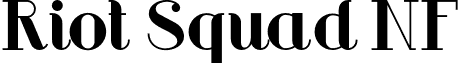 Riot Squad NF font - RiotSquadNF.otf