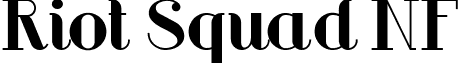 Riot Squad NF font - RiotSquadNF.ttf