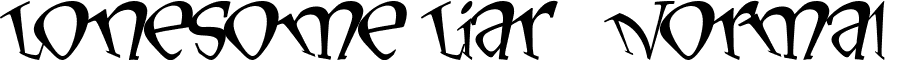 LonesomeLiar Normal font - LONELN__.TTF