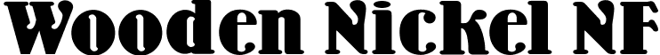 Wooden Nickel NF font - WoodenNickelNF.ttf