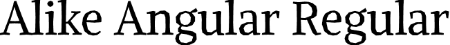 Alike Angular Regular font - AlikeAngular-Regular.ttf