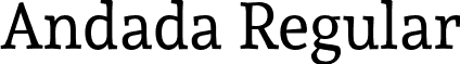 Andada Regular font - Andada-Regular.otf