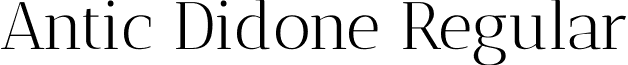 Antic Didone Regular font - AnticDidone-Regular.ttf