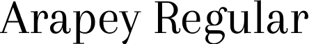 Arapey Regular font - Arapey-Regular.ttf