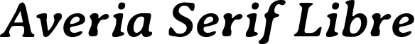 Averia Serif Libre font - AveriaSerifLibre-BoldItalic.ttf