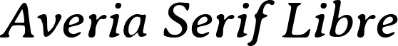 Averia Serif Libre font - AveriaSerifLibre-Italic.ttf