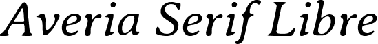 Averia Serif Libre font - AveriaSerifLibre-LightItalic.ttf
