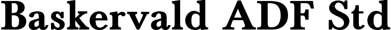 Baskervald ADF Std font - BaskervaldADFStd-Bold.otf