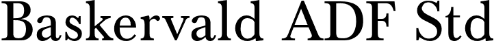 Baskervald ADF Std font - BaskervaldADFStd.otf