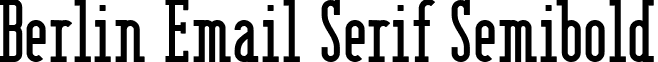 Berlin Email Serif Semibold font - Berlin Email Serif Semibold.ttf
