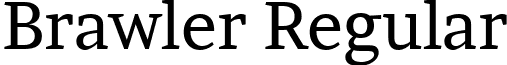 Brawler Regular font - Brawler-Regular.ttf