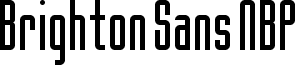 Brighton Sans NBP font - BR_SANS.ttf