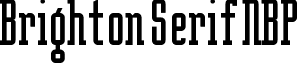 Brighton Serif NBP font - BR_SER.ttf