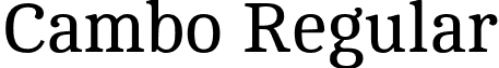 Cambo Regular font - Cambo-Regular.otf