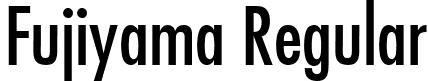 Fujiyama Regular font - Fujiyama.ttf