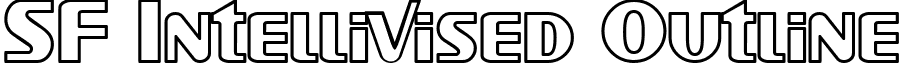 SF Intellivised Outline font - SF Intellivised Outline.ttf
