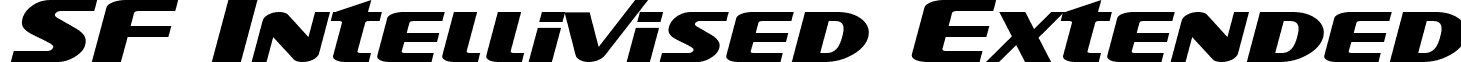SF Intellivised Extended font - SF Intellivised Extended Italic.ttf