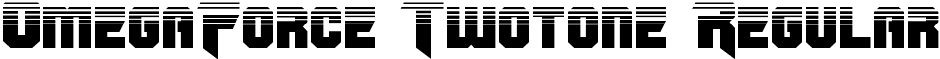 OmegaForce Twotone Regular font - omegaforcetwo1_2.ttf