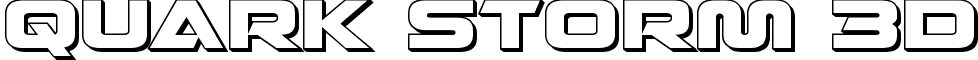 Quark Storm 3D font - quarkstorm3d.ttf