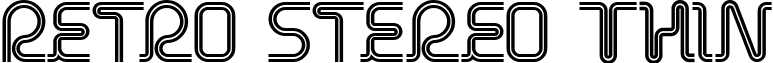 Retro Stereo Thin font - Retro_Stereo_Thin.ttf