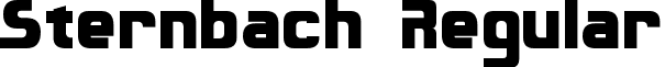 Sternbach Regular font - Sternbach.ttf