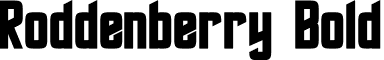 Roddenberry Bold font - Roddenberry Bold.ttf