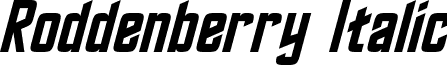 Roddenberry Italic font - Roddenberry Italic.otf
