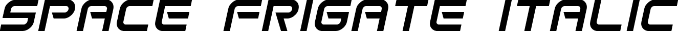 Space Frigate Italic font - spacefri.ttf