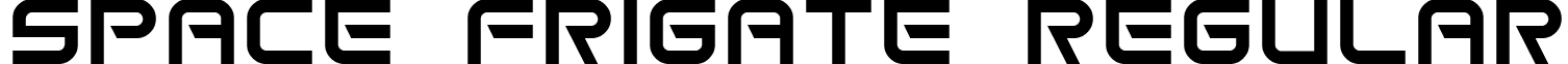 Space Frigate Regular font - spacefr.ttf