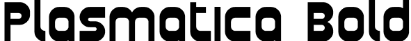 Plasmatica Bold font - Plasma03.ttf