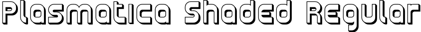 Plasmatica Shaded Regular font - Plasma11.ttf