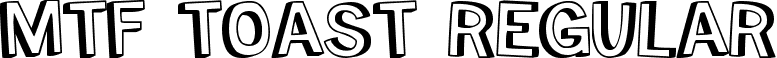 MTF Toast Regular font - MTF Toast.ttf