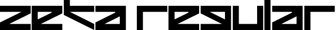 Zeta Regular font - Zeta.ttf