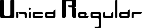 Unica Regular font - unica.ttf