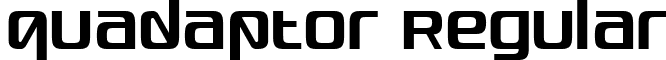 Quadaptor Regular font - quadapto.ttf