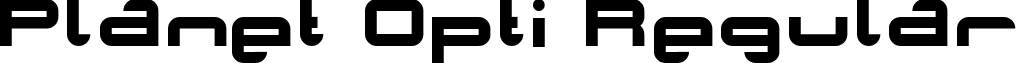 Planet Opti Regular font - PLANO___.TTF