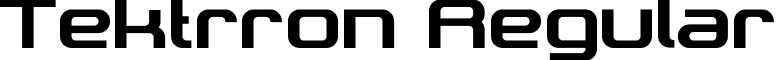 Tektrron Regular font - TektrReg.ttf