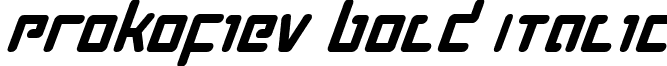 Prokofiev Bold Italic font - prokofievbi.ttf