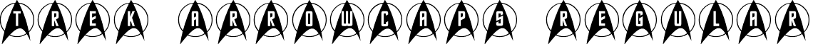 Trek Arrowcaps Regular font - Trek_Arrowcaps.ttf