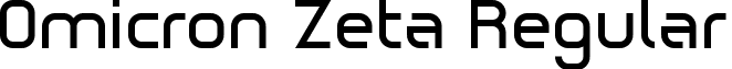 Omicron Zeta Regular font - Omicz___.ttf