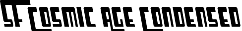 SF Cosmic Age Condensed font - SF Cosmic Age Condensed Oblique.ttf