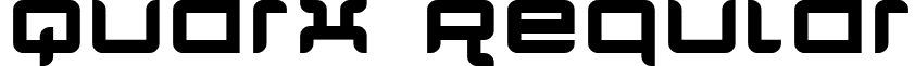 Quarx Regular font - Quarx.ttf