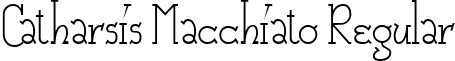Catharsis Macchiato Regular font - CAM_____.TTF